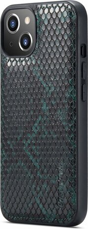 iPhone 13 Groen - 2 in 1 Slangen Book Case