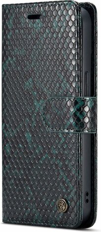iPhone 13 Groen - 2 in 1 Slangen Book Case