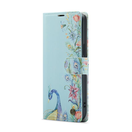 iPhone 14 Pro Max met Pauw Print - Book Case