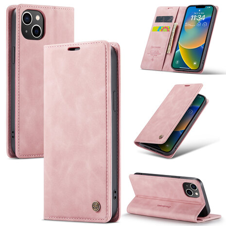 iPhone 15 Pale Pink - Book Case