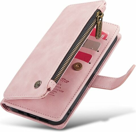 iPhone 13 Mini Pale Pink - Book Case met Rits