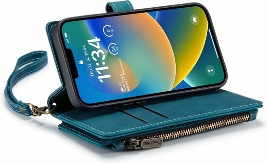 iPhone 14 Emerald Green - Book Case met Rits