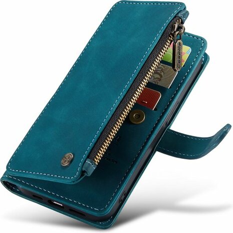 iPhone 14 Emerald Green - Book Case met Rits