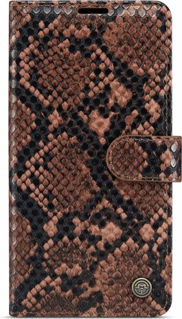 iPhone 13 Mini Bruin - Slangen Book Case