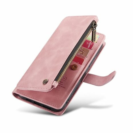 iPhone 14 Pro Pale Pink - Book Case met Rits