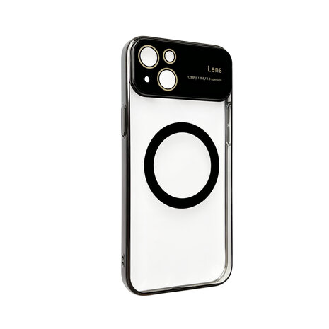 iPhone 15 Plus Zwart - MagSafe TPU Back Cover - Camera Protector