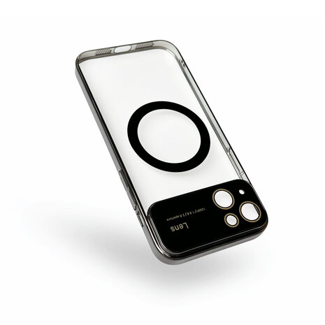 iPhone 15 Plus Zwart - MagSafe TPU Back Cover - Camera Protector