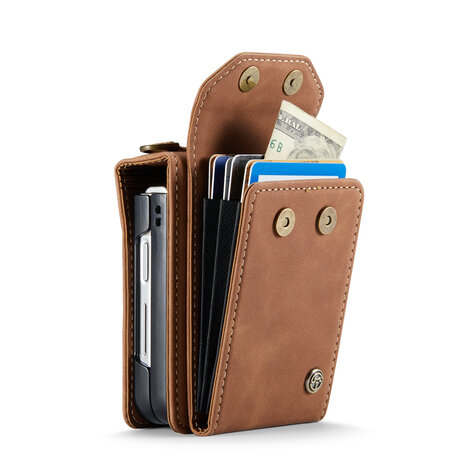 Samsung Flip 6 - Sienna Brown - Book Case met Koord