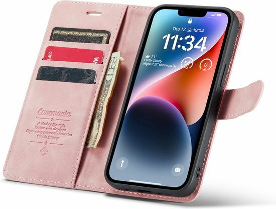iPhone 14 Pale Pink - 2 in 1 Book Case