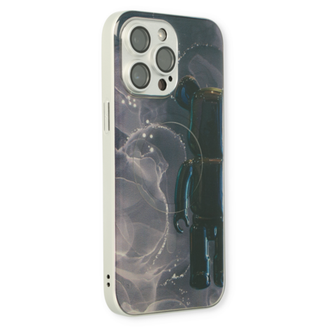 iPhone 14 Pro Zwart - MagSafe TPU Marmer