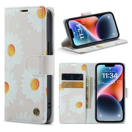 iPhone 14 met Daisy Print - Book Case