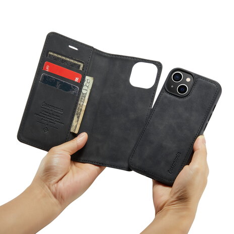 iPhone 13 Mini Charcoal Gray - 2 in 1 Book Case