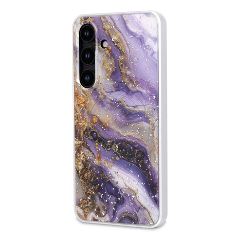 Samsung S25 Plus - Paars - Marmer MagSafe Back Cover