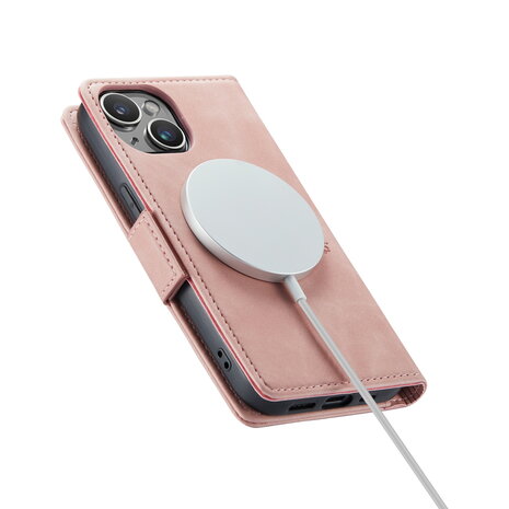 iPhone 15 Pale Pink - MagSafe Book Case