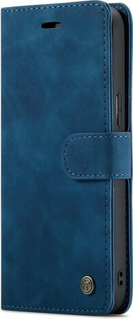 iPhone 14 Pro Max Navy Blue- 2 in 1 Book Case