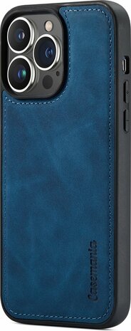 iPhone 14 Pro Max Navy Blue- 2 in 1 Book Case