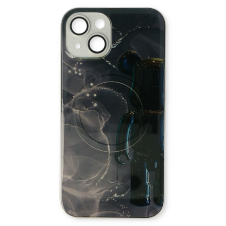iPhone 13 Zwart - MagSafe TPU Marmer
