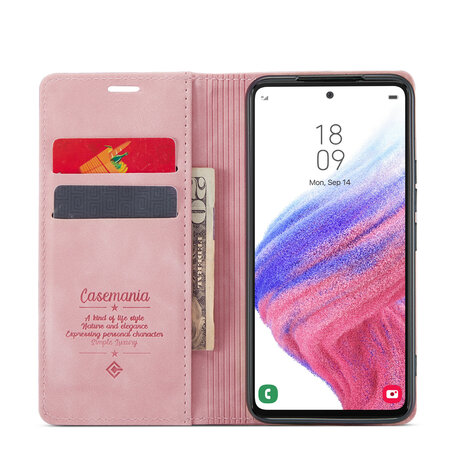 Samsung A71 Pale Pink - Book Case