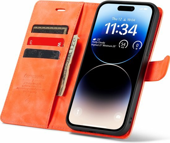 iPhone 14 Pro Topaz Orange - 2 in 1 Book Case