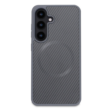 Samsung S25 Plus - Grijs - Carbon MagSafe Back Cover