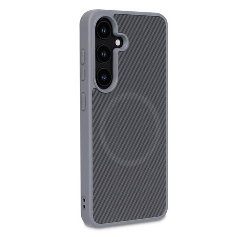 Samsung S25 Plus - Grijs - Carbon MagSafe Back Cover
