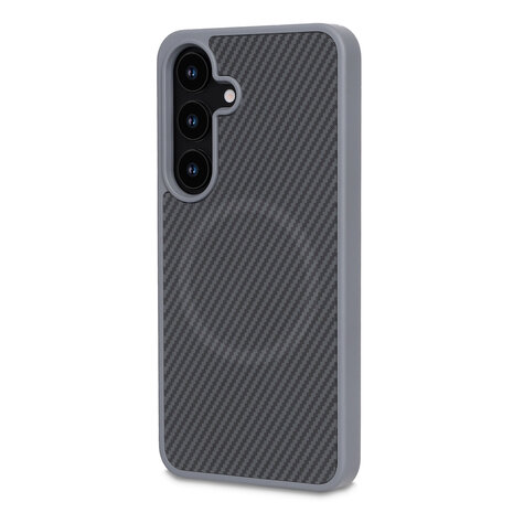 Samsung S25 Plus - Grijs - Carbon MagSafe Back Cover