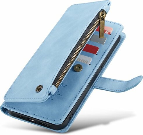 iPhone 13 Pro Max Sky Blue - Book Case met Rits
