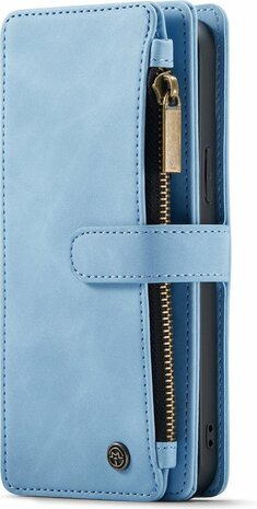 iPhone 13 Pro Max Sky Blue - Book Case met Rits