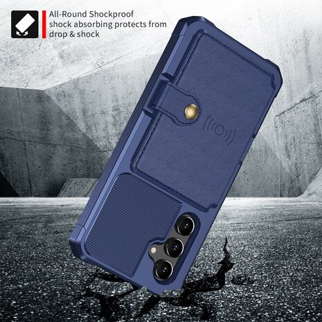 Samsung A14 Blauw - RFID Back Cover