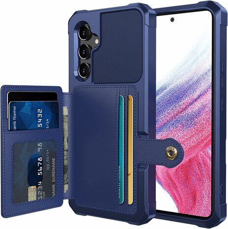 Samsung A14 Blauw - RFID Back Cover
