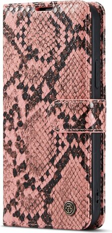 iPhone 13 Mini Roze - Slangen Book Case