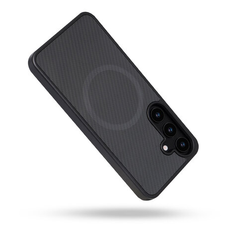 Samsung S25 - Zwart - Carbon MagSafe Back Cover