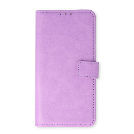 iPhone 15 - Book Case &amp; Privacy Glas - Paars
