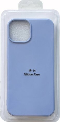 iPhone 14 - Microfiber Back Cover - Blauw