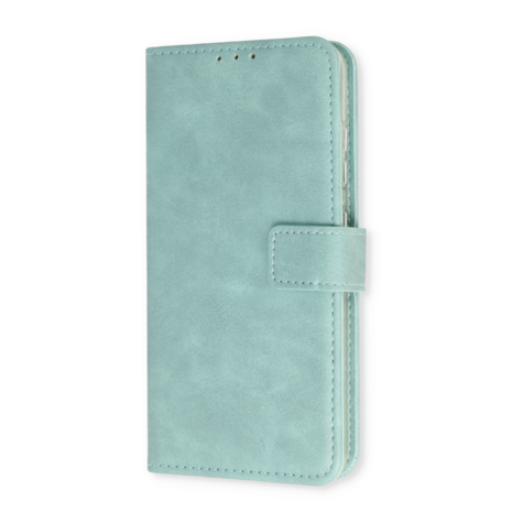 iPhone 15 - Book Case &amp; Glas - Licht Blauw