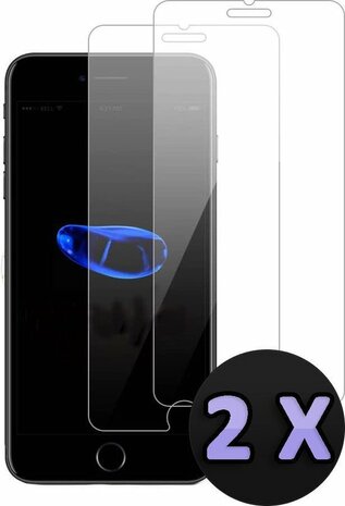 iPhone SE 2022-2020 - Back Cover &amp; 2x Glas - Transparant