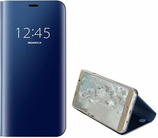 Samsung S20 Plus - Clear View Case - Blauw
