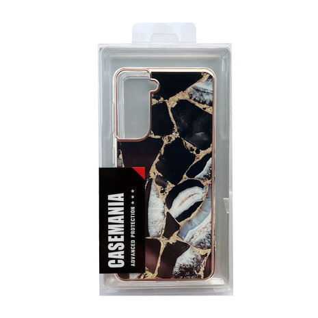 Samsung A34 5G - Marmer Back Cover - Zwart