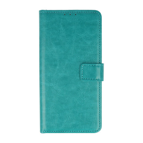 Moto G9 Plus - Book Case &amp; Glas - Turquoise