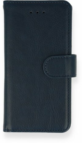 iPhone SE 2022-2020 - HQ Book Case &amp; Glas - Donker Blauw
