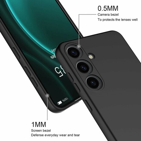 Samsung S25 - TPU Back Cover &amp; 2x Glas - Zwart