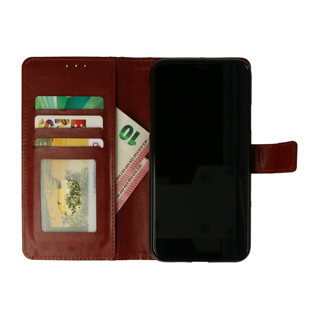 Samsung J6 Plus - Book Case - Bruin