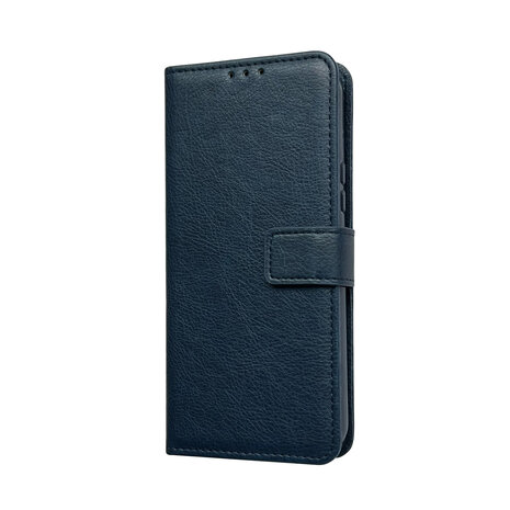 iPhone 15 - Book Case &amp; Glas - Blauw