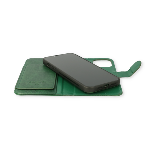 iPhone 13 Pro Groen - 2 in 1 HQ Book Case met Extra Vakken