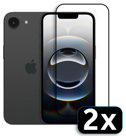 iPhone 16e - Volledige Bescherming Screenprotector - 2 Stuks
