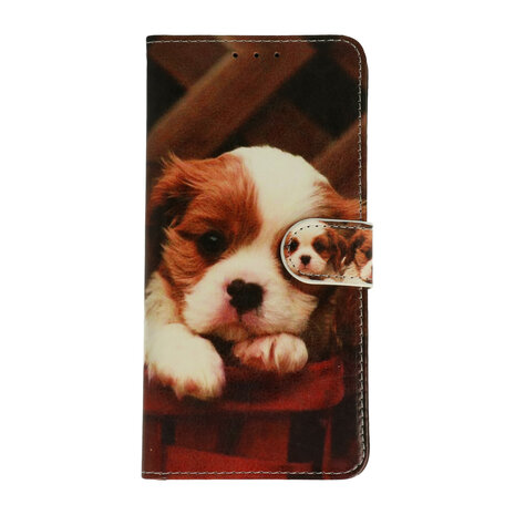 iPhone 5, 5s &amp; SE - Book Case - Puppy