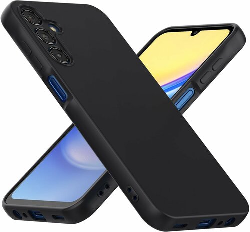 Samsung A16 - Siliconen Back Cover - Zwart