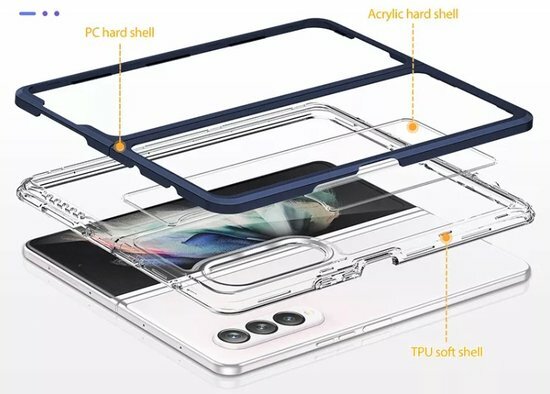 Samsung Z Fold 4 Transparant - Heavy Duty Armor