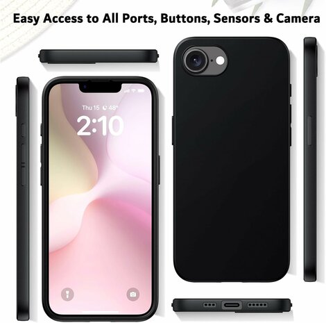 iPhone 16e - Zwart - TPU Back Cover