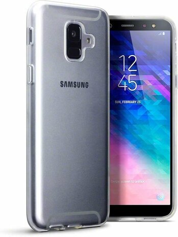 Samsung A6 Plus - Siliconen Back Cover - Transparant